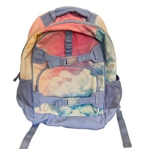 Pottery Barn Kids Backpack Mackenzie Rainbow Clouds Glitter Large